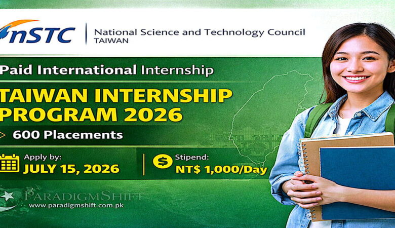 NSTC Taiwan International Internship Program 2026 (Fully Funded)
