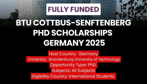 Brandenburg University of Technology Scholarships In Germany (Fully Funded)