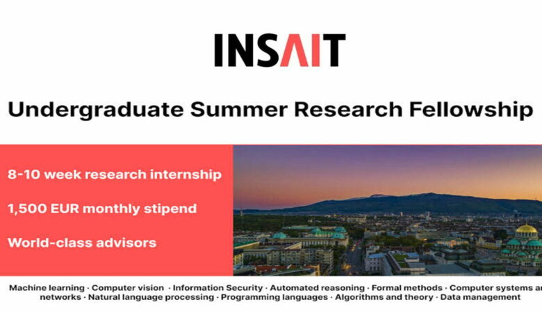 INSAIT Research Fellowship in Bulgaria 2027 (Fully Funded)