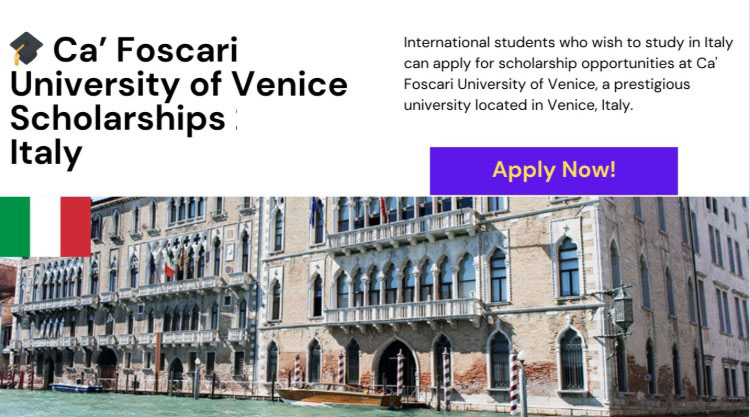 Ca’ Foscari Scholarships 2027 in Italy (Fully Funded)