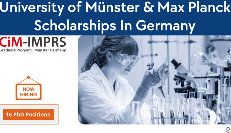 University of Münster & Max Planck Scholarships In Germany (Fully Funded)
