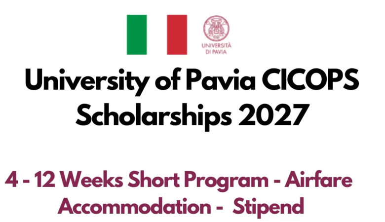 University of Pavia CICOPS Scholarships 2027 (Fully Funded)
