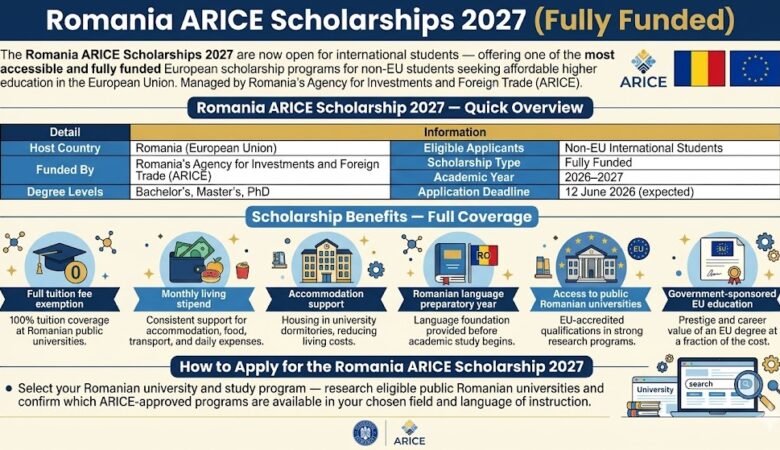 Romania ARICE Scholarships 2027 (Fully Funded)