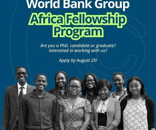World Bank Fellowship Program 2027 in USA Fully Funded