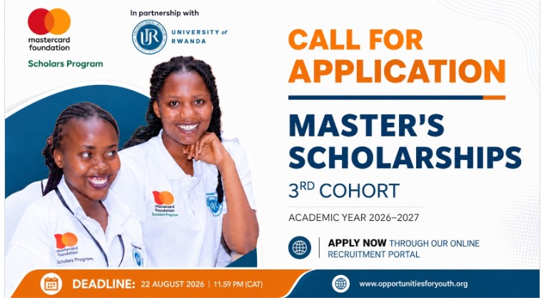 University of Rwanda Mastercard Foundation Scholars Program Fully Funded