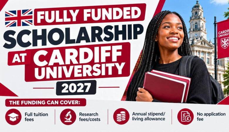 Cardiff University Scholarships 2027 Fully Funded PhD UK