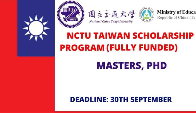 NCTU International Student Scholarship in Taiwan 2027 (Fully Funded)