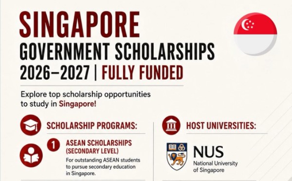 Singapore Government Scholarships 2027 (Fully Funded)
